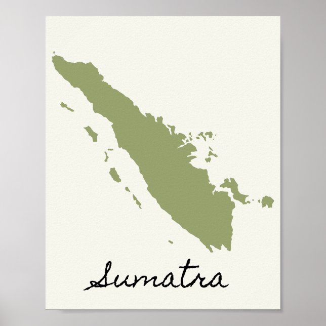 Poster O Mapa de Sumatra (Frente)