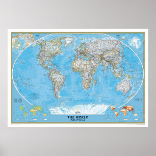 Pôster O mapa do mundo político