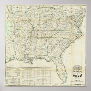 Poster O mapa histórico da guerra