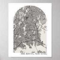 O Mapa Mínimo da Rua Bronx New York Boho
