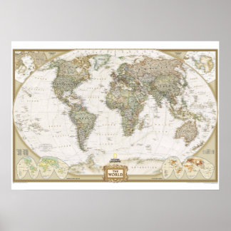 Poster O mapa mundial