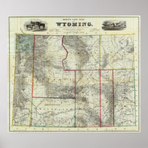Pôster O mapa novo de Holt, Wyoming