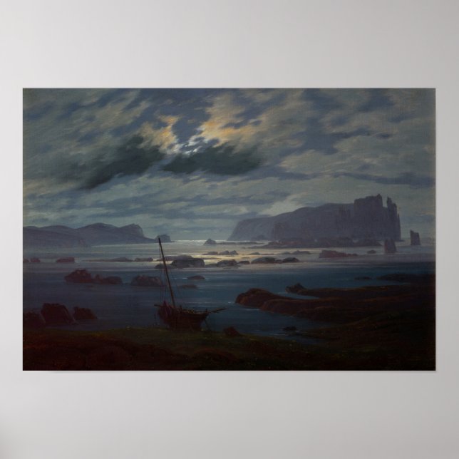 Poster O Mar do Norte em Lua, 1823-24 (Frente)