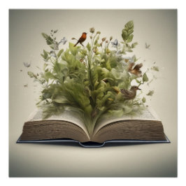 Pôster O maravilhoso livro aberto