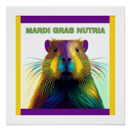 Pôster O Mardi Gras Nutria
