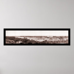 Pôster O mármore cai a foto cénico 1908 de TX