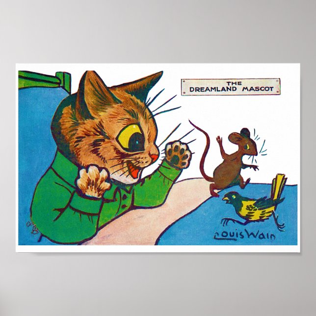Poster O Mascote Dreamland, Louis Wain (Frente)