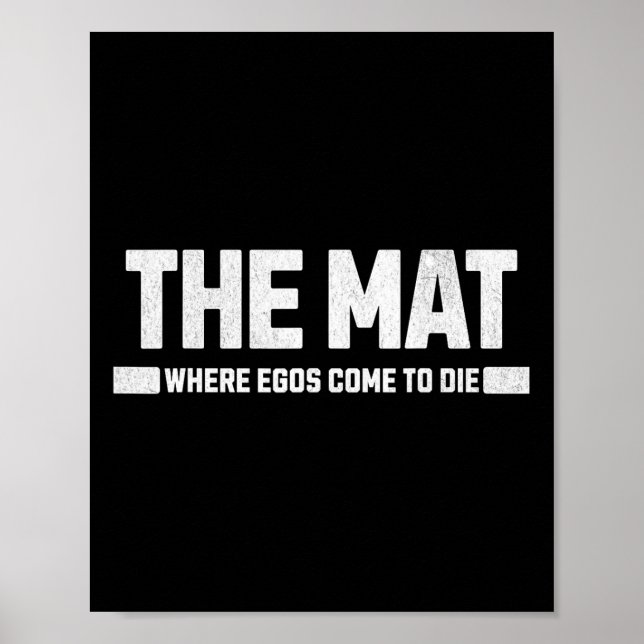 Poster O Mat É Onde Os Egos Morrem. (Frente)