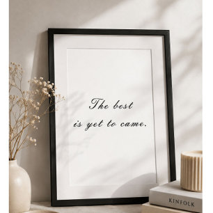 Poster O Melhor Ainda Está Por Vir Minimalista Motivacion