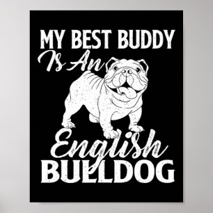 Poster O Melhor Amigo É Um Cachorro Inglês - Cachorro Lov