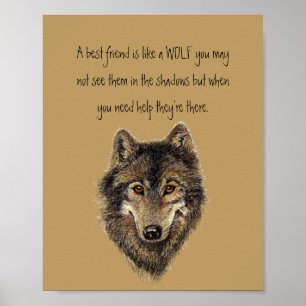 Poster O melhor amigo, Lobo Inspirador, Lobos