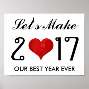 Pôster O melhor ano do feliz ano novo 2017 inspiradores