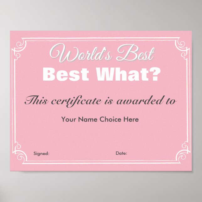 Pôster O melhor do mundo (Frente)