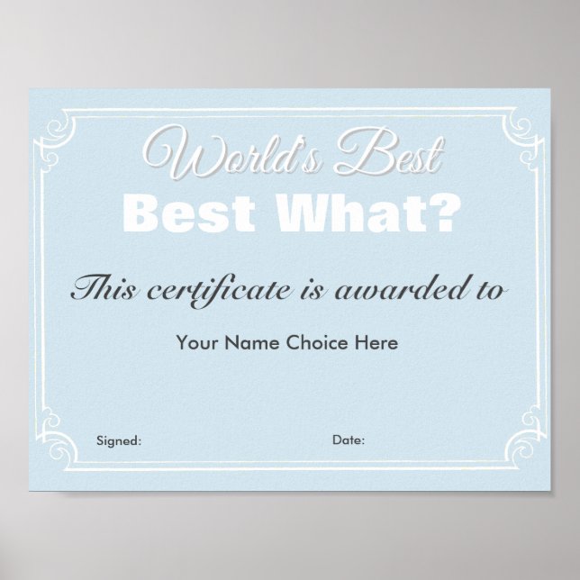 Pôster O melhor do mundo (Frente)