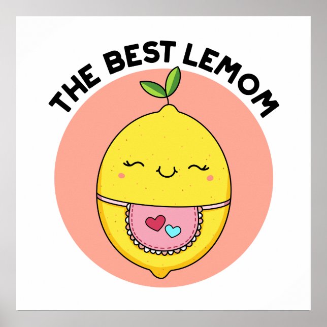 Poster O melhor Lemom Funny Lemon Pun (Frente)
