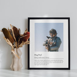 Poster O Melhor Pai De Cachorro Alguma Vez Personalizado 