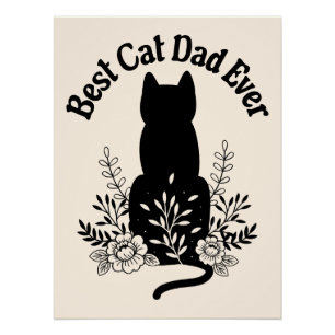 Pôster O Melhor Pai De Gato De Sobressalto De Gato