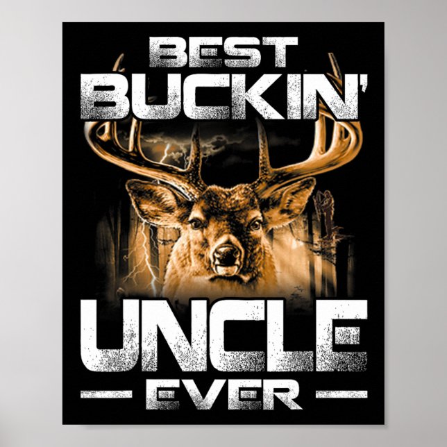 Poster O Melhor Tio Alguma Vez Camisa Caçadora (Frente)