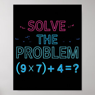 Poster O Meme de Matemática 67 Resolver Problemas
