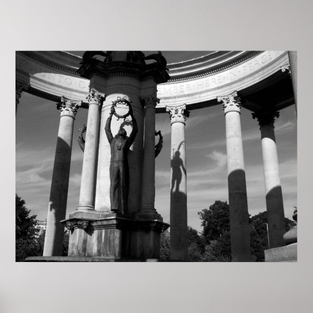 Pôster O Memorial da Guerra Nacional do País de Gales. (Frente)