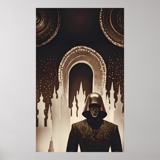 Poster O mensageiro de Dreamland - Ken Gage Surreal Art (Frente)