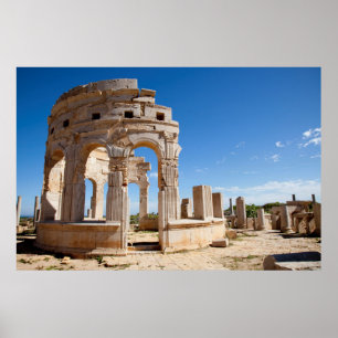 Pôster O Mercado, Leptis Magna, Distrito de Al Khums