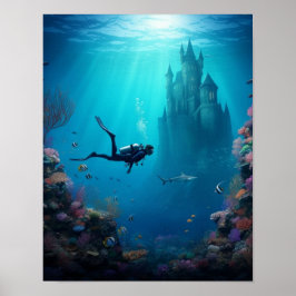 Poster O mergulhador encontra um castelo no recife