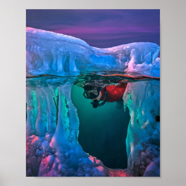 Poster O mergulhador espera por primavera (Frente)