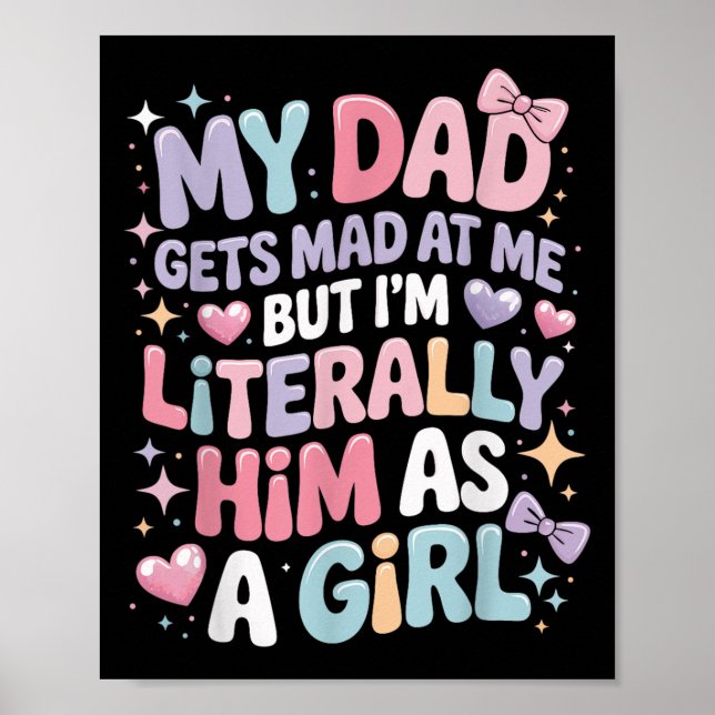 Poster O Meu Pai Enlouquece-Me Mas Eu Literalmente O Sou  (Frente)