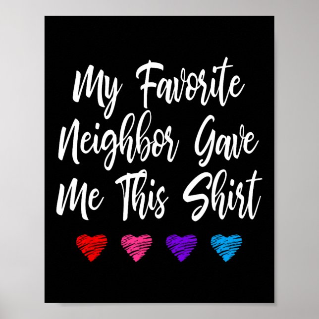 Poster O Meu Vizinho Favorito Deu-Me Esta Diversão (Frente)