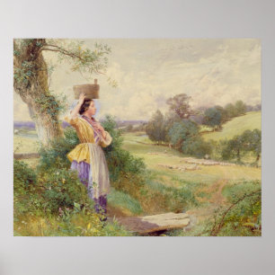 Poster O Milkmaid, 1860