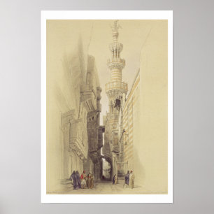 Poster O minarete da mesquita do EL Rhamree, o Cairo,