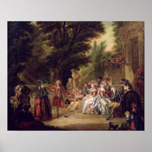 Poster O Minuet sob o carvalho, 1787