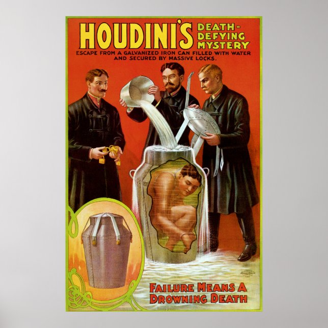 Poster O Mistério de Morte de Houdini (Frente)
