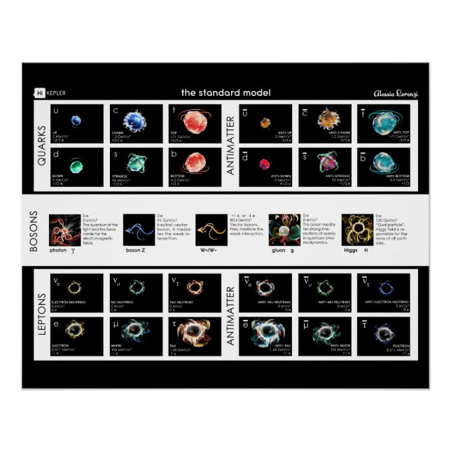 Pôster O Modelo Padrão de Partículas (Frente)