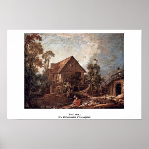 Pôster O moinho por Boucher François