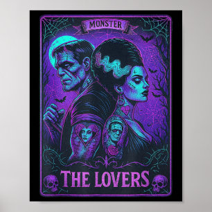 Poster O Monstro Frankenstein E A Noiva Os Amantes Taro