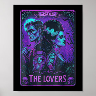 Poster O Monstro Frankenstein E A Noiva Os Amantes Taro