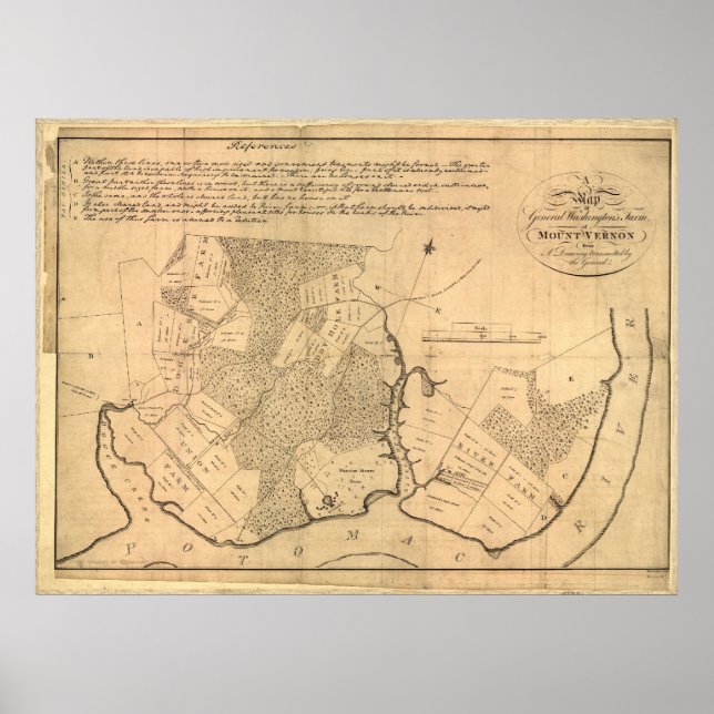 Pôster O Monte Vernon de Washington (Frente)