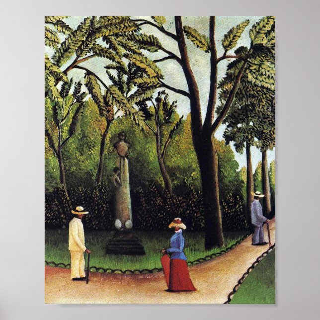 Poster O Monumento a Chopin de Henri Rousseau (Frente)