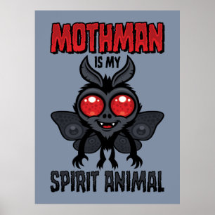 Poster O Mothman é o meu animal espiritual