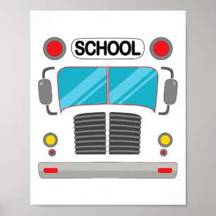 Poster O Motorista De Ônibus Escolar Costume Halloween Di