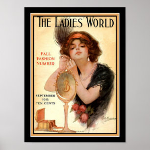 Poster "O mundo" 1913 das senhoras