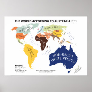 Poster O mundo de acordo com Austrália