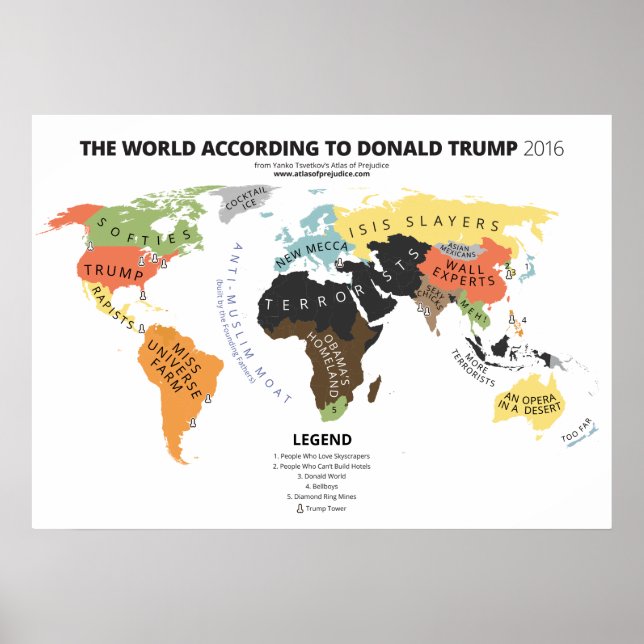 Poster O mundo de acordo com Donald Trump (Frente)