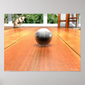 Pôster O mundo de um mármore - cor