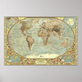 Poster O Mundo - Decorativo