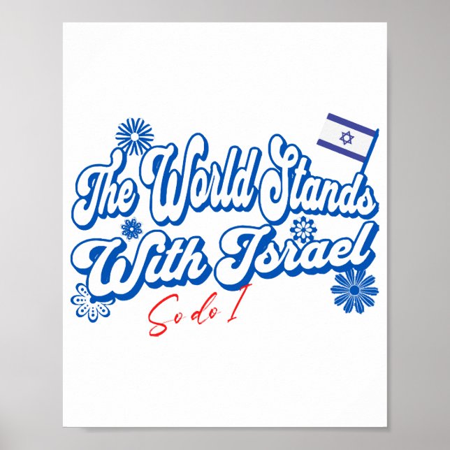Poster O Mundo Está Com Israel, E Israel Também. (Frente)