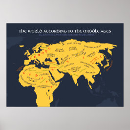 Poster O mundo segundo a Idade Média