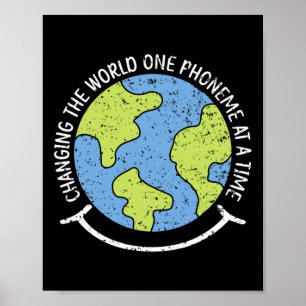 Poster O Mundo Um Phonema De Cada Vez A Sensibilização Pa